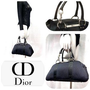 Auc Dior Hardcore Silk Jersey Bag with crystal-embellished lobster clasp